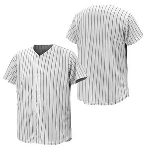 Maillot de <span class=keywords><strong>baseball</strong></span> personnalisé OEM sublimé noir et rouge à manches courtes avec motif vierge, grande taille, design en jersey épais - Product Image 2