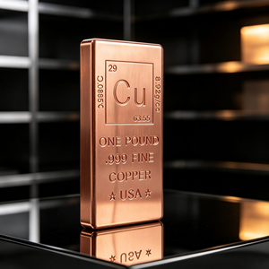 Souvenir de collection : Lingot de cuivre gaufré de 1 livre, pureté .999 - Product Image 3