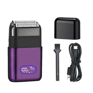 Hızlı şarj erkek elektrikli döner tıraş makinesi rahat tıraş dondurma makinesi akülü kel erkekler için - Product Image 1