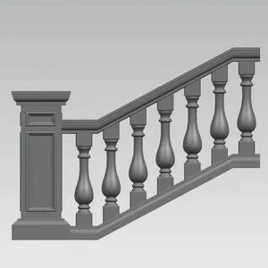 מדרגות עובש דקורטיבי מדרגות מעקות בטון מעקות מעקות מסוגננים - Product Image 3