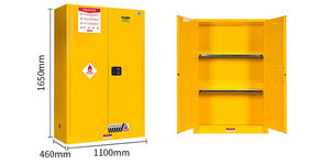 Laboratorium Meubilair Aanpasbare Veiligheidslaboratorium Geel Brandbare Opslag Brandwerende Kast 1650*860*860Mm - Product Image 6