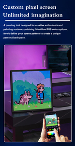 64*64 5V <span class=keywords><strong>USB</strong></span> bluetooth kết nối pixel <span class=keywords><strong>LED</strong></span> hiển thị bảng điều chỉnh trong nhà 64x64 pixel RGB <span class=keywords><strong>LED</strong></span> idot ma trận để trang trí - Product Image 5