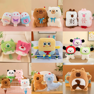 Muñeca de <span class=keywords><strong>labios</strong></span> de salchicha de melocotón, juguete personalizado de peluche, fabricación de algodón PP, juguetes de animales de peluche de 8 pulgadas, juguetes de peluche de Navidad para máquina de garra - Product Image 2