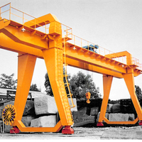 Grue portique mobile à double poutre de 5 tonnes, directement de l'usine, type grue portique électrique à double poutre, mobile, à double crochet, robuste
