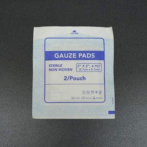 Compresses de gaze stériles non tissées 4 plis 2 x 2 pouces, douces et absorbantes, pour pansement médical, premiers secours et usage chirurgical - Product Image 2