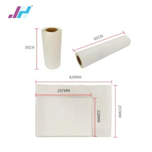 Milky white PET polyethylene terephthalate transfer langsung ke film dengan stabilitas panas tinggi untuk berbasis air pigmen tinta printer