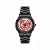 Montre à quartz pour hommes, cadran rotatif à 360 degrés, aiguilles lumineuses, résistance à l'eau de 10m, chronométrage précis