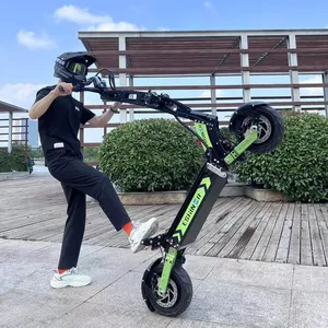 Trottinettes électriques EBS pour adultes scooter électrique 11 pouces haute vitesse 70 km/h 25-45ah batterie lithium double moteur 5000w 52v avec limitation de vitesse