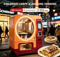 Máquina Expendedora Inteligente de Comida Callejera con Múltiples Métodos de Pago, Compatible con la Producción de Jianbing, Guozhi y Crepas con Salsa de Chocolate