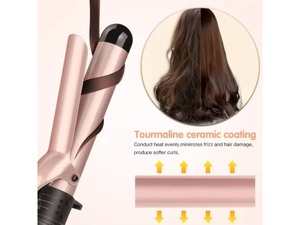 ชุดเครื่องม้วนผม 5 in <span class=keywords><strong>1</strong></span> แบบดรอปชิปปิ้ง พร้อมแกนม้วนผมเซรามิกแบบเปลี่ยนได้ 5 แบบ สำหรับผมยาวและผมสั้น - Product Image 2