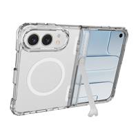 Slim Fit iPhone Duo Fold Case met ingebouwde scharnier, verborgen standaard, magnetisch, voor iPhone 18 Fold Ultra, ingebouwde onzichtbare beugel
