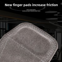 Guantes de Levantamiento de Pesas Personalizables con Protección de Palma de Cuero y Correas para Muñeca, para Dominadas, Fitness, Levantamiento de Pesas, Unisex, Protector de Palma para Gimnasio