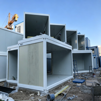 Maison conteneur préfabriquée modulaire de 20 pieds avec auvent, maisonnette, boutique, bureau, ou cabine portable sur mesure
