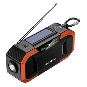 DF580 Multi-Functional Camping Lantern Speaker with <b>Solar</b>/Hand Crank Charging Handheld CB Radio Waterproof Durable Plastic - Product Image 6