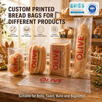 Sac à pain micro-perforé pour boulangerie, en PE, alimentaire, anti-humidité, pour une conservation optimale, personnalisable