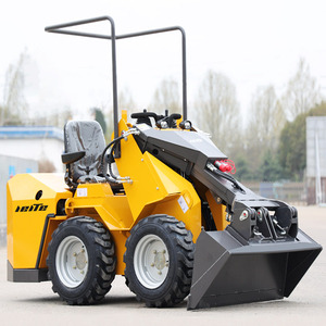Trung Quốc tốt nhất <span class=keywords><strong>1</strong></span> tấn nhỏ 4x4 wheel drive khớp nối mini loader để bán bánh xe nhỏ Skid chỉ đạo mini loader với xô kết thúc trước - Product Image 3