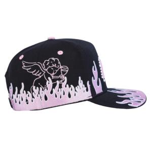 Casquette de baseball TCAP Chine à 5 panneaux en acrylique et laine avec broderie personnalisée et perles - Product Image 4