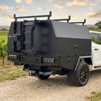 Auvent de camionnette en aluminium, enduit de poudre imperméable, pour camping tout-terrain, utilisation en extérieur