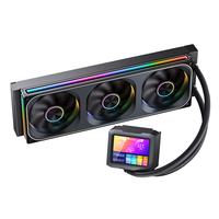 Ventilateur de boîtier Jonsbo ZC-360 blanc avec synchronisation RGB, éclairage ARGB, roulement à billes PWM 3 côtés, cuivre et aluminium, 5W pour refroidissement liquide d'ordinateur