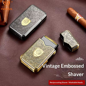 Afeitadora Eléctrica de Doble Cuchilla PAKISS para el Hogar, Inalámbrica, Recargable, para Barba y Rostro, para Hombre - Product Image 3