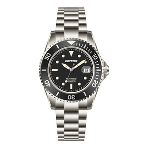 Montre mécanique de luxe Seiko pour homme, saphir, acier inoxydable, étanche, plongée sportive, automatique, fonction lumineuse, 45 mm, analogique - Product Image 1