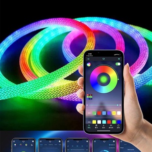 Bande lumineuse LED décorative RGB tissée, étanche, pour les fêtes - Product Image 6