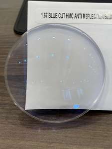 Lentes de oficina de alta calidad Rx Lab Lentes recetadas Bloque azul Personalizado 1,67/1,56 Lente óptica antirreflectante - Product Image 6