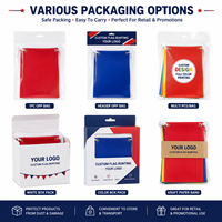 Bannière rectangulaire personnalisée avec logo, drapeaux suspendus colorés pour l'ouverture de magasin, la décoration de stand et la promotion