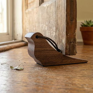 Ensemble de 3 cale-portes décoratives en bois en forme d'oiseau, en bois d'acacia et de hêtre, pour la sécurité à la maison et au <span class=keywords><strong>bureau</strong></span> - Product Image 4