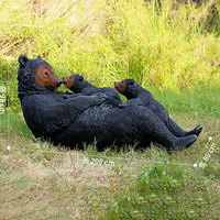 Sculpture réaliste d'âne mâle en fibre de verre S386, faite à la main, résistante aux UV et à l'eau, décoration d'art de jardin autoportante, animal d'extérieur