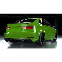 Diffuseur de pare-chocs arrière en fibre de carbone pour AUDI RS3 berline 2017 - 2019