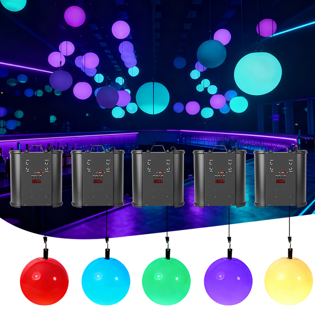 Disco & Club Night Club's Lighting Solutions Used DMX512 Kinetic Ball Art Stage Projection Lights 100W LED Winches