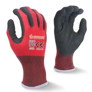 ENTE SAFETY工業用作業保護15Gナイロンスパンデックス柔らかさニトリル砂仕上げ作業用手袋