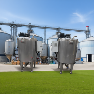 Mélangeur de liquides chauffé Kandemir 500L à double paroi avec thermostat intégré pour usage alimentaire et cosmétique industriel - Product Image 3