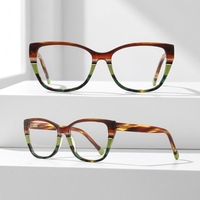 Monturas de Gafas Coloridas de Última Moda, Diseño de Gafas Ópticas, Monturas de Acetato para Hombre y Mujer