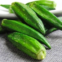 China Hot Selling Gevriesdroogde Okra Groente Fd Knapperige Okra