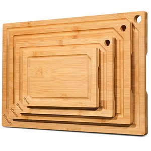 Bamboo Cutting Board <b>Set</b> Extra Large Rectangle Thickened Kitchen Chopping Blocks - Product Image 3