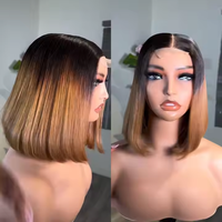 Peluca Bob SDD de Cabello Liso Vietnamita HD 2*6 5*5 13*6, Venta al por Mayor de Fábrica, Peluca Bob con Frente de Encaje Barata y en Oferta para Mujeres