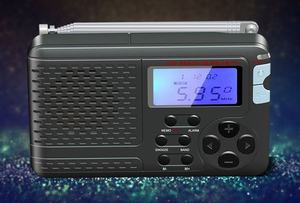 Radio AM FM SW TV DSP multi-bandes complète avec écran LCD bleu, réveil et antenne télescopique pour usage domestique des personnes âgées - Product Image 6