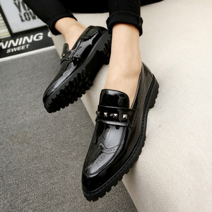 <span class=keywords><strong>Zapatos</strong></span> de <span class=keywords><strong>Hombre</strong></span> de <span class=keywords><strong>Charol</strong></span> Brillante Estilo Coreano, Modernos, con Punta en Pico, <span class=keywords><strong>Zapatos</strong></span> Casuales Británicos para <span class=keywords><strong>Hombre</strong></span>, <span class=keywords><strong>Zapatos</strong></span> de Estilista, <span class=keywords><strong>Zapatos</strong></span> de Noche para <span class=keywords><strong>Hombre</strong></span> - Product Image 2