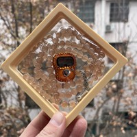 Digital Finger Tally Counter Glass 99 Tesbih avec PE Box Case Perles de prière Islam Chapelet électronique pour les cadeaux de l'Aïd