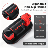 Ventouse électrique rechargeable pour l'installation de carreaux, élévateur de carreaux portable pour la manipulation de dalles en verre et en céramique