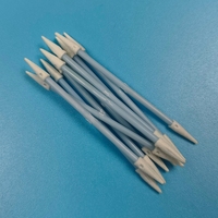 Hisopo de espuma ESD de doble punta con mango azul de 3.5mm, sin pelusas, para limpieza de salas blancas