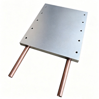 Plaque de refroidissement liquide personnalisée 152*182*12mm 6 boucles tubes en cuivre plaque de refroidissement par eau dissipateur thermique échangeur de chaleur plaque froide