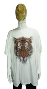 Camiseta Deportiva Extra Larga al por Mayor, Tallas 6XL, 7XL, 8XL, Modelo DM2200, Personalizada con Pedrería, Algodón, Lisa, Estilo Pro Club, Gruesa, para Hombres Grandes y Altos - Product Image 5