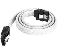 SATA 3 III Data Nylon Kabel 0,5 M High Speed 6GB Serial ATA Straight Kabel für SATA HDD, SSD, CD Treiber, CD Writer-Grün