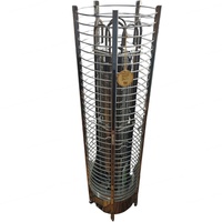 Panel Kontrol Komputer Stainless Steel Modern 380V 3N~ Pemanas Sauna Kering Dalam Ruangan 3KW-24KW Pemanasan Lebih Cepat Kontrol Terpisah