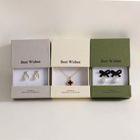 Boîte à bijoux à tiroir Boîte d'emballage pour bijoux Anneau Pendentif Collier Carton de stockage Emballage personnalisé pour bijoux