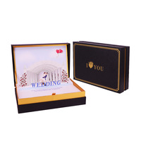 WINPSHENG — boîte cadeau de luxe 3d, personnalisé, boîte à musique de scène de mariage, d'invitation
