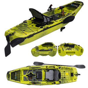 290mm Pro Angler 10FT LLDPE 1 personne chaise simple deux pédale de pêche pliable en plastique modulaire océan Kayak avec moteur 24lb - Product Image 5